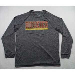 Bloomsburg University Huskies Shirt Adult Large Gray Long Sleeve Dry Excel NWOT